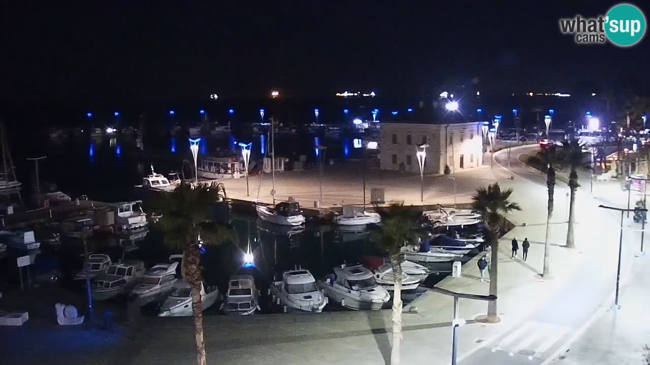 Webcam Koper – Panorama of the marina and promenade from the Grand Hotel Koper