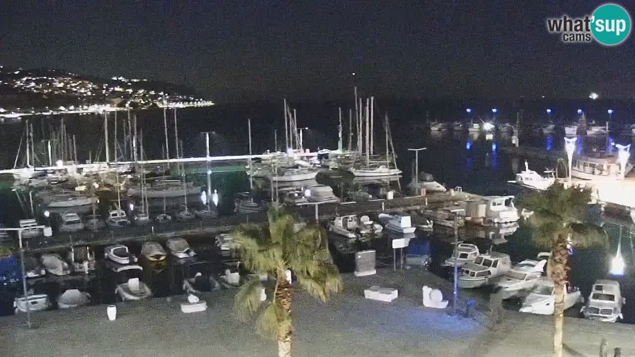 Webcam en direct du port de Koper – port de croisière et de fret – Slovénie