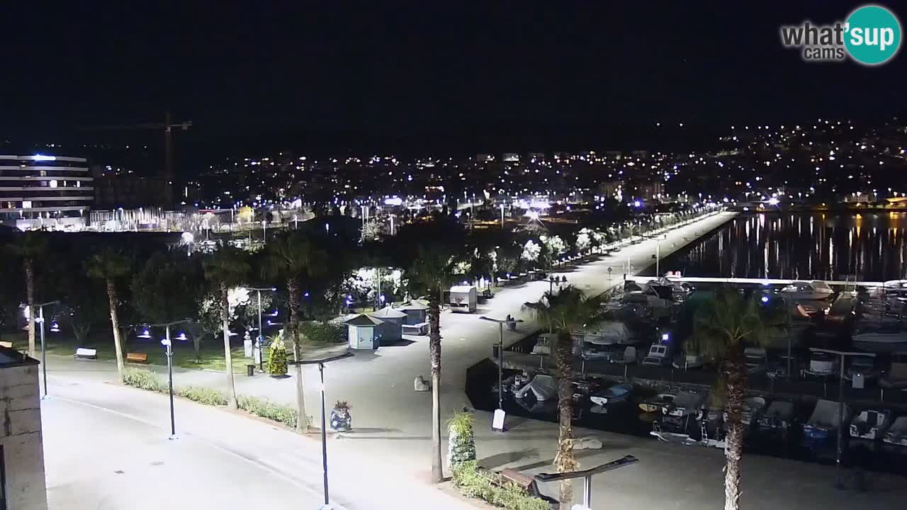 Camera en vivo Koper – puerto deportivo y paseo marítimo desde el Hotel Grand Koper