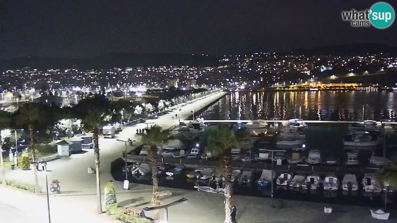 Camera en vivo Koper – puerto deportivo y paseo marítimo desde el Hotel Grand Koper