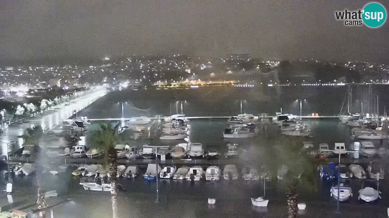 Webcam Capodistria – marina e lungo mare dall’Hotel Grand Koper