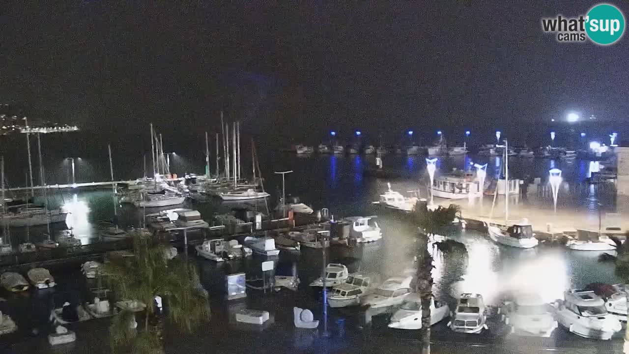 Spletna kamera Koper – Panorama na marino in promenado s Hotela Grand Koper