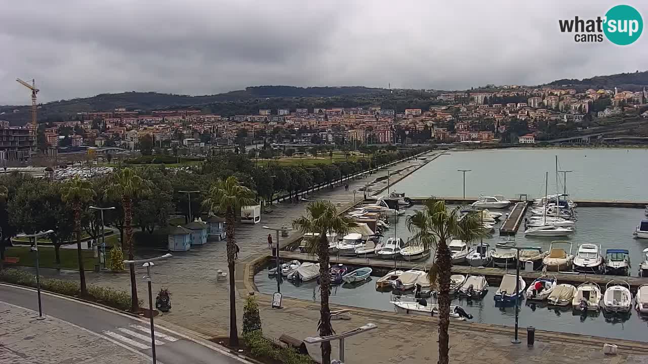 Il porto di Koper – Capodistria live webcam – porto crociere e mercantile – Slovenia