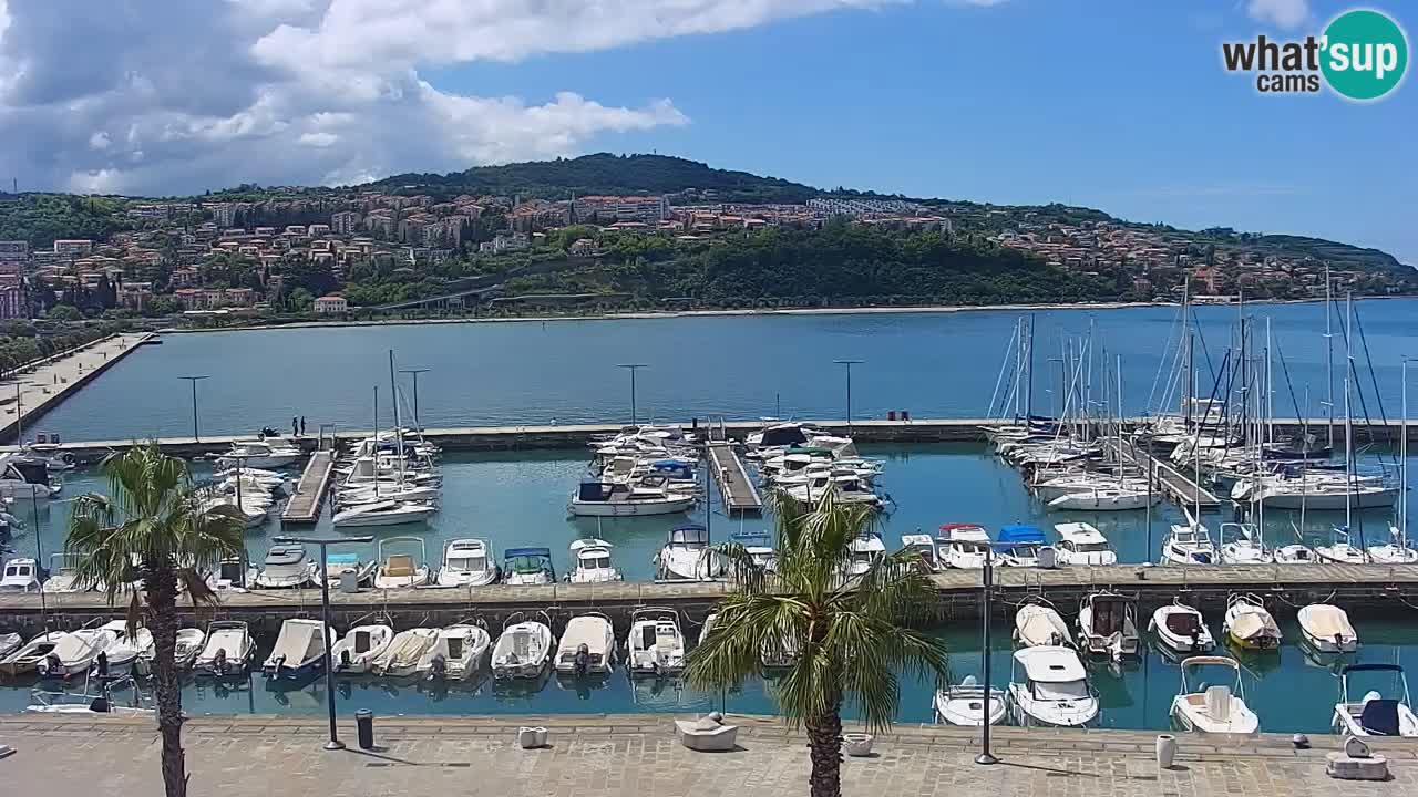 Spletna kamera Luka Koper v živo – Potniški terminal in tovorno pristanišče – Slovenija