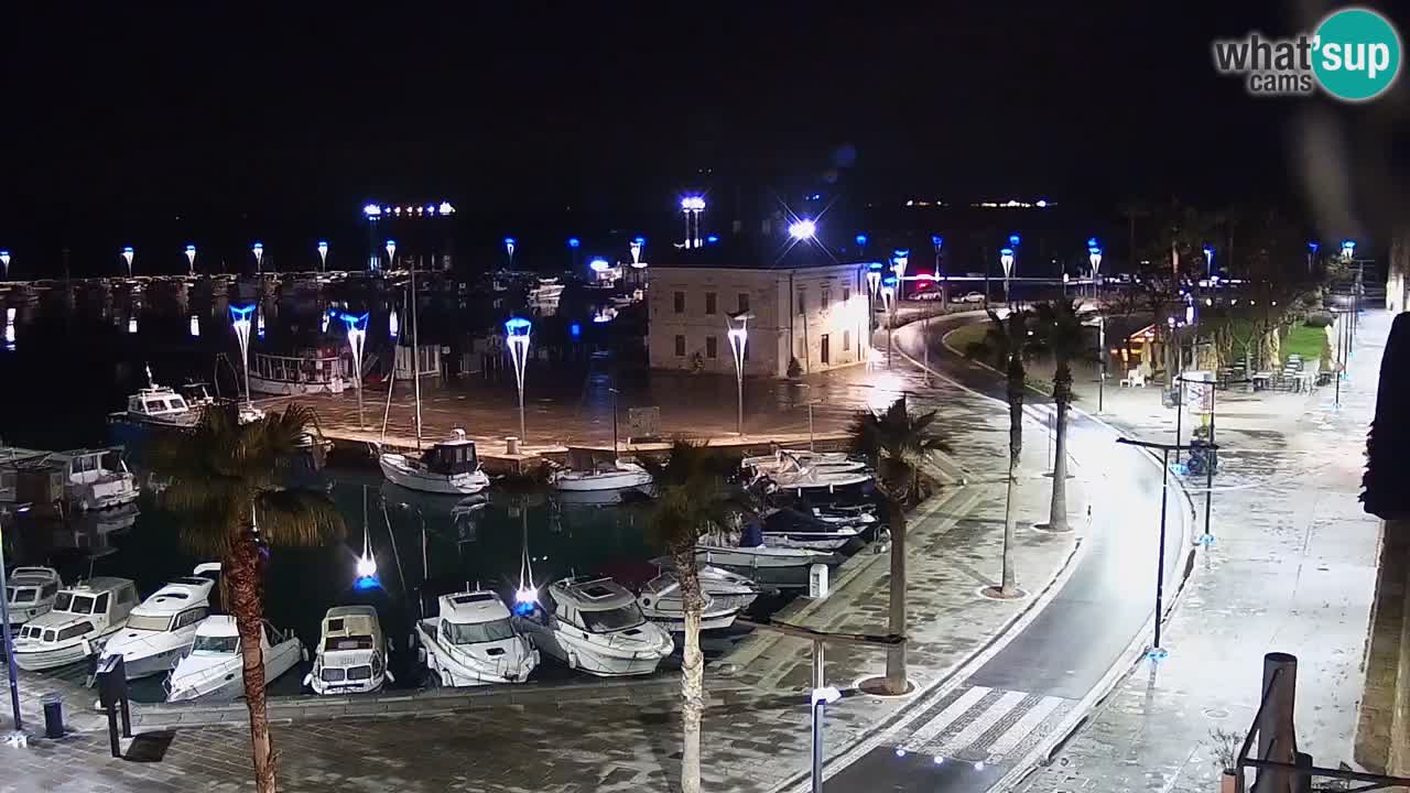 Webcam Koper – Panorama of the marina and promenade from the Grand Hotel Koper