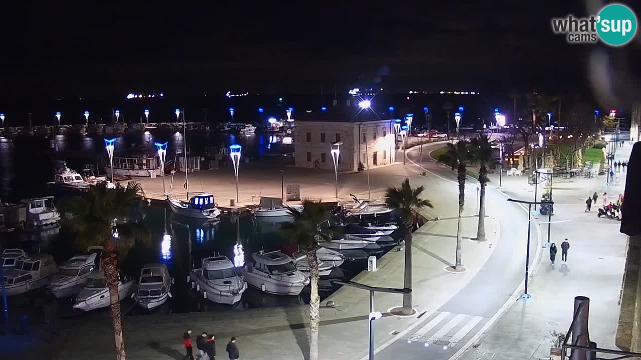 Camera en vivo Koper – puerto deportivo y paseo marítimo desde el Hotel Grand Koper