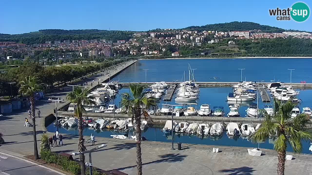 Web kamera Koper – marina i promenada – hotel Grand Koper