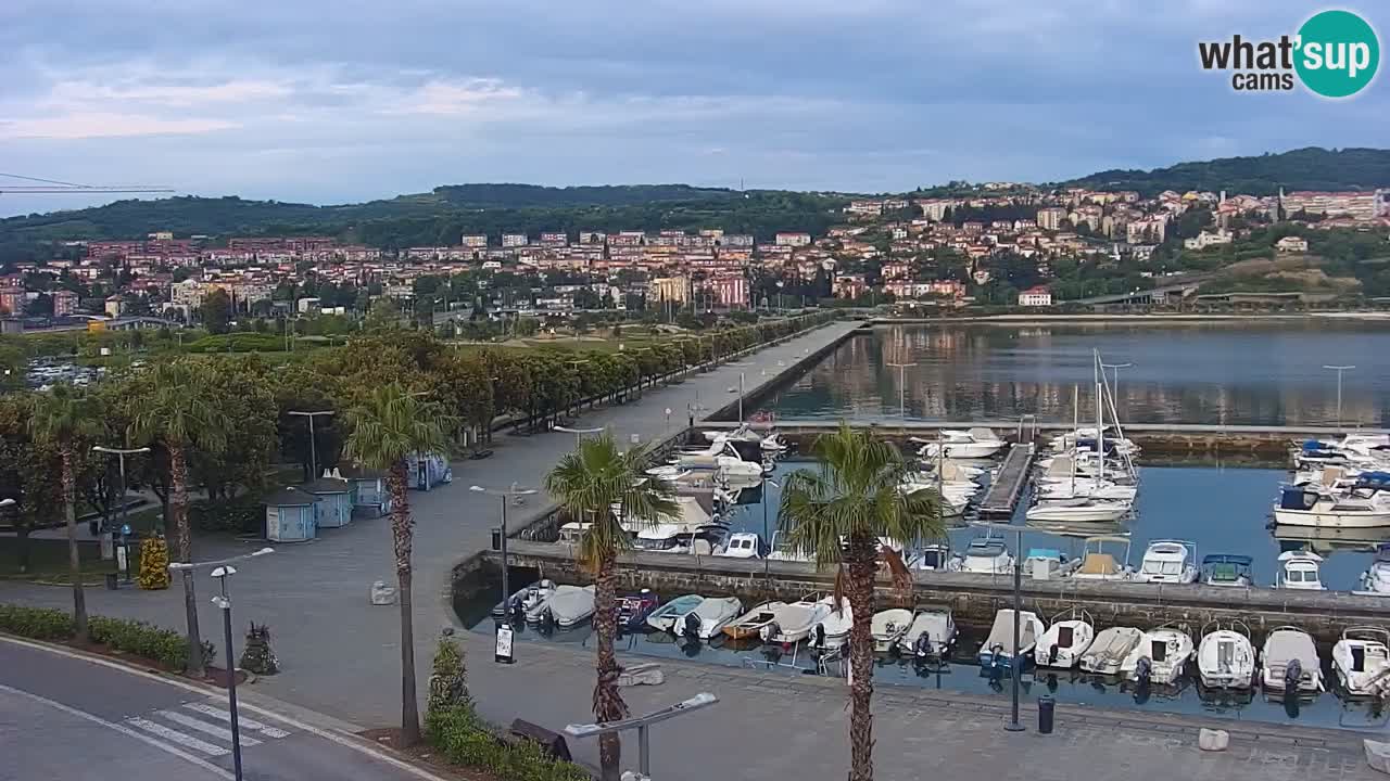 Il porto di Koper – Capodistria live webcam – porto crociere e mercantile – Slovenia