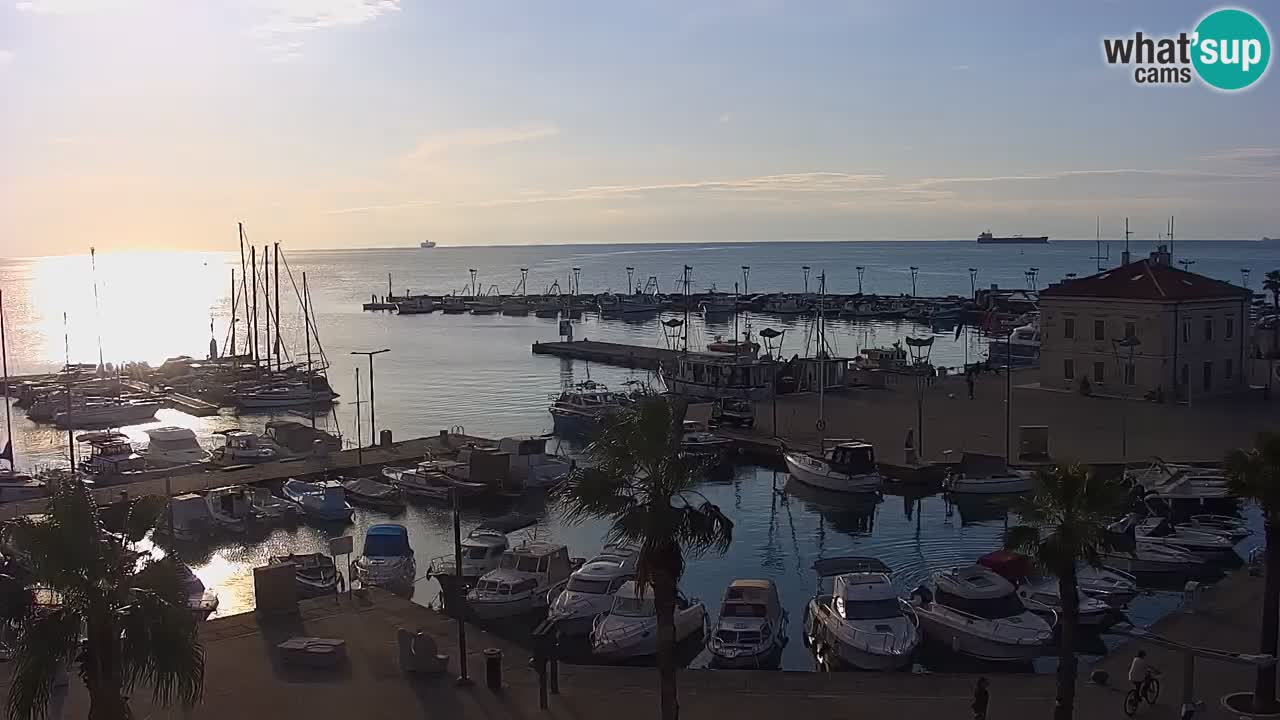 Webcam Capodistria – marina e lungo mare dall’Hotel Grand Koper