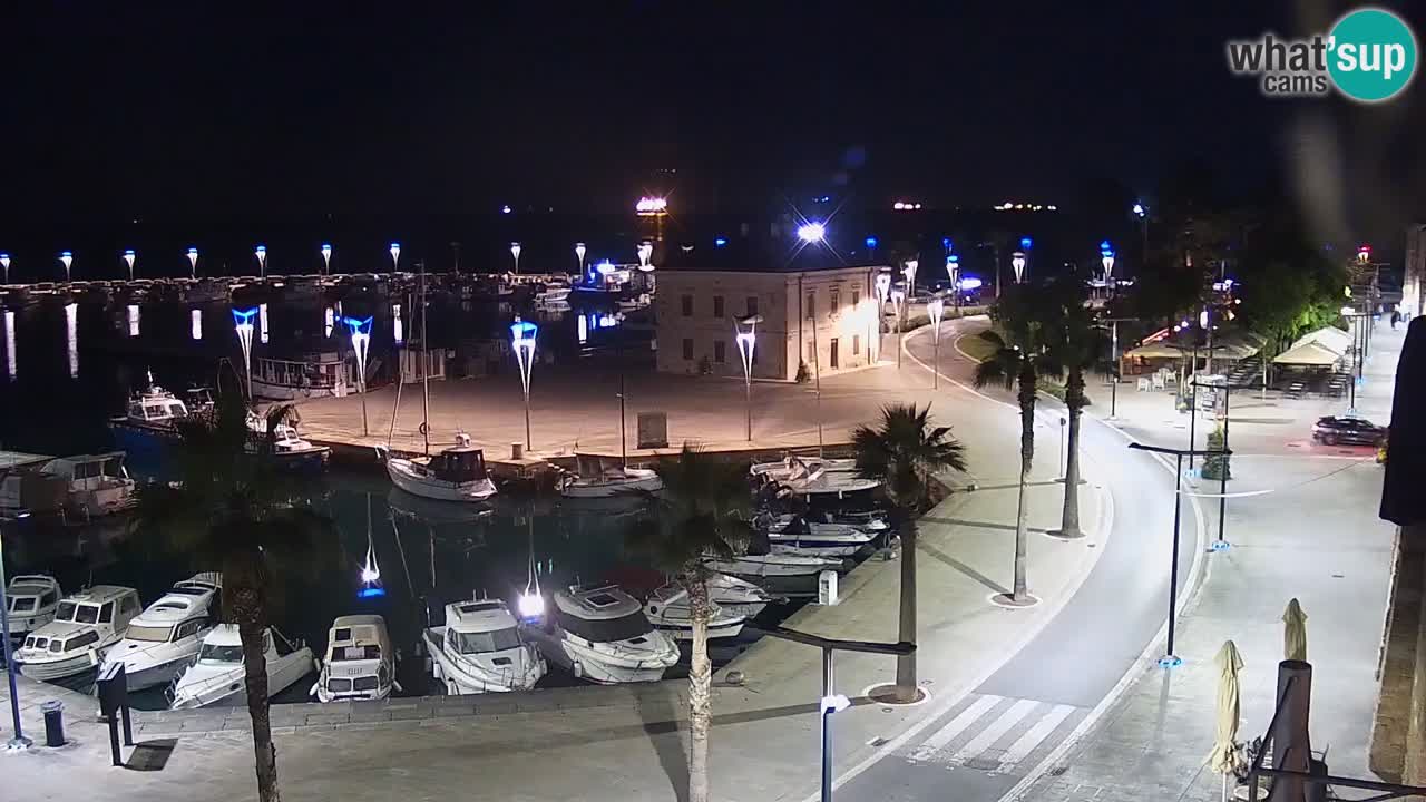 Webcam Koper – Panorama of the marina and promenade from the Grand Hotel Koper
