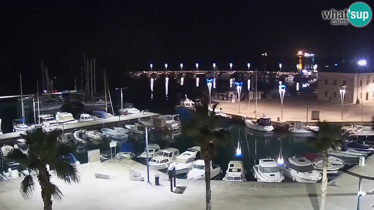 Webcam Capodistria – marina e lungo mare dall’Hotel Grand Koper