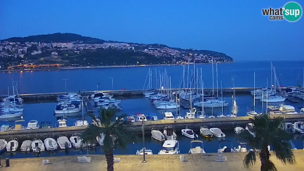 Webcam Capodistria – marina e lungo mare dall’Hotel Grand Koper
