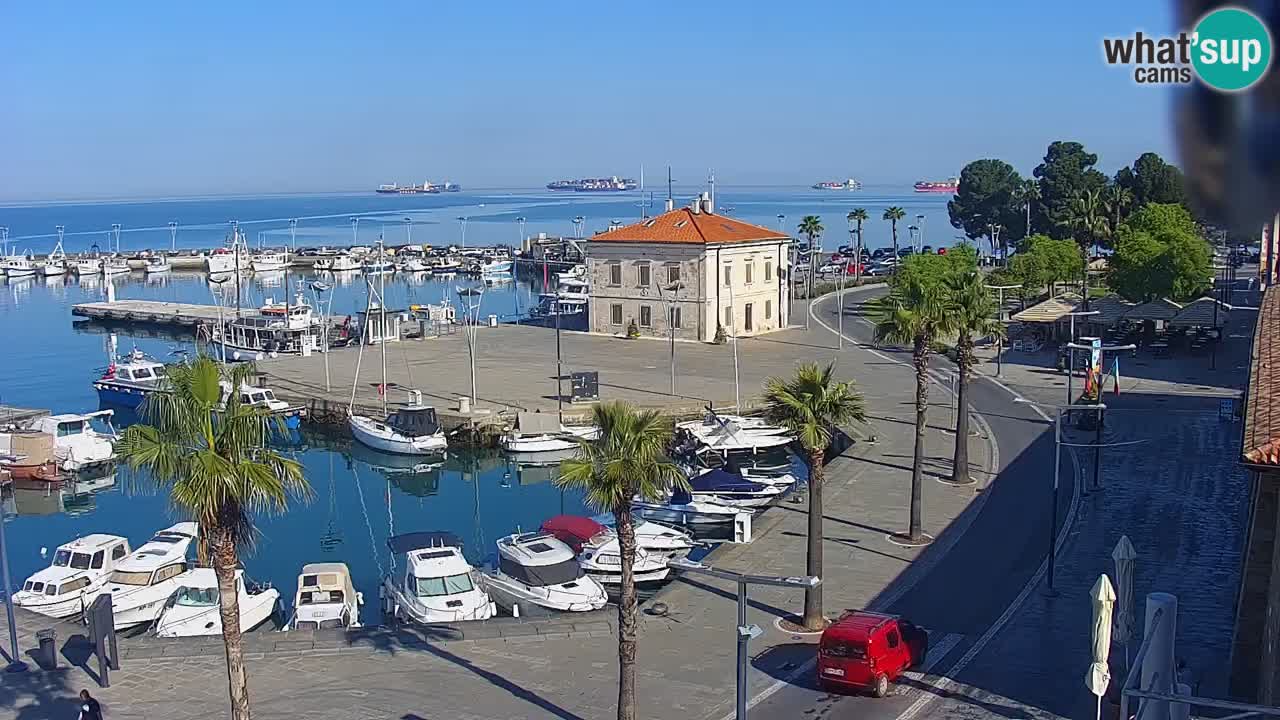 Der Hafen von Koper Live-Webcam – Kreuzfahrt- und Frachthafen – Slowenien