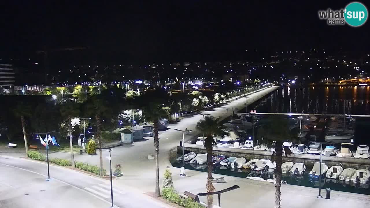 Webcam en direct du port de Koper – port de croisière et de fret – Slovénie