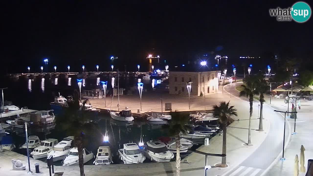 Camera en vivo Koper – puerto deportivo y paseo marítimo desde el Hotel Grand Koper