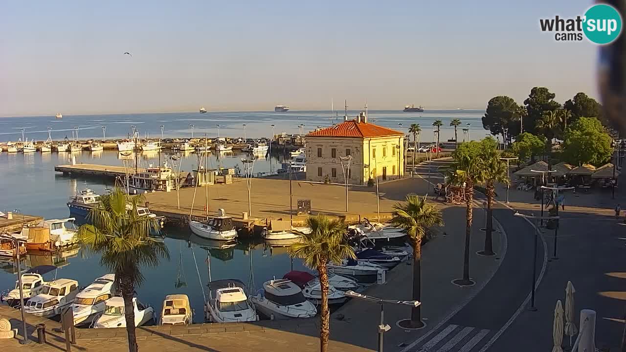 Der Hafen von Koper Live-Webcam – Kreuzfahrt- und Frachthafen – Slowenien