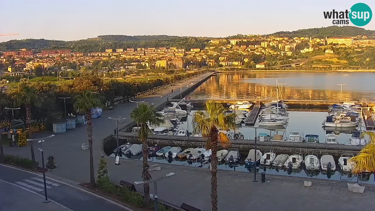 Webcam Capodistria – marina e lungo mare dall’Hotel Grand Koper