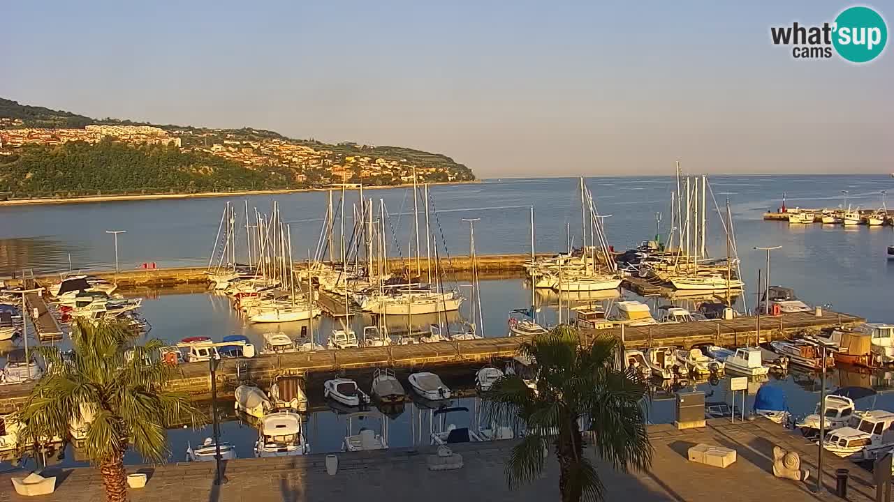 Webcam Capodistria – marina e lungo mare dall’Hotel Grand Koper