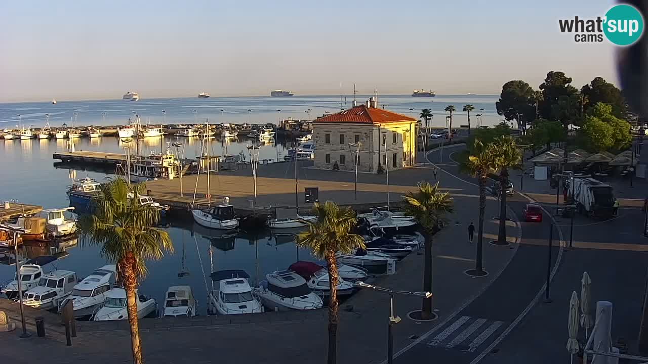 Der Hafen von Koper Live-Webcam – Kreuzfahrt- und Frachthafen – Slowenien