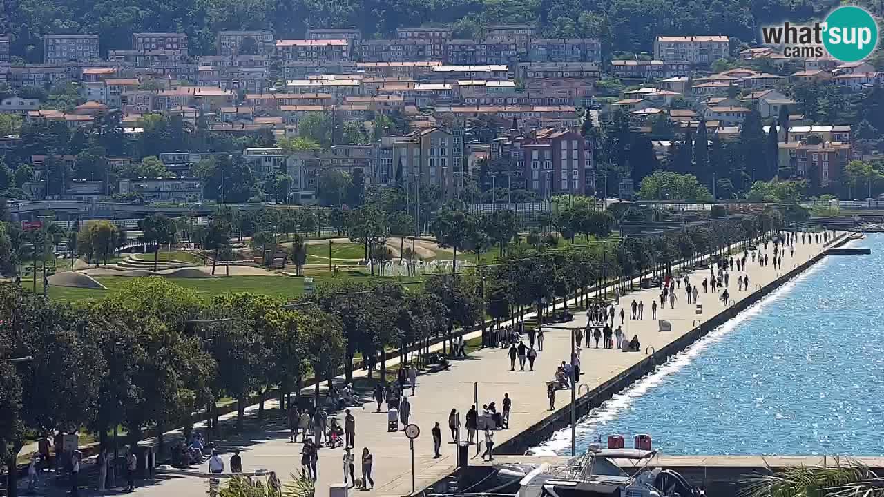 Spletna kamera Koper – Panorama na marino in promenado s Hotela Grand Koper