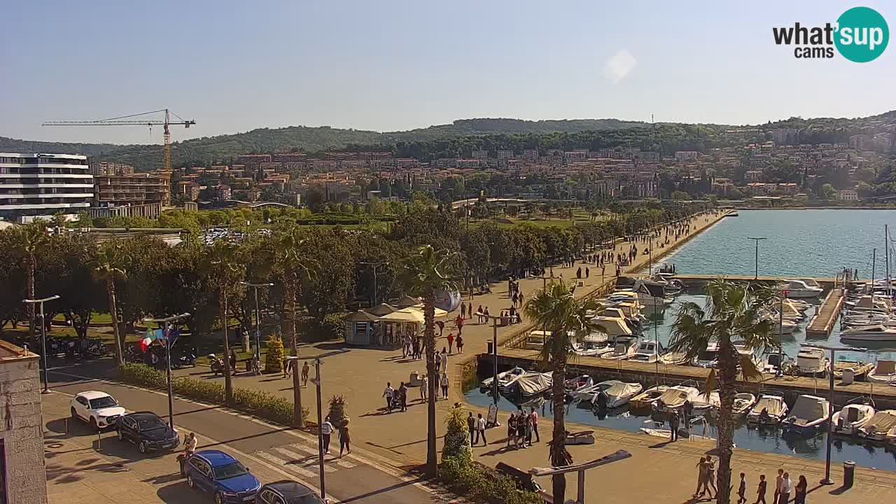 Web kamera Koper – marina i promenada – hotel Grand Koper