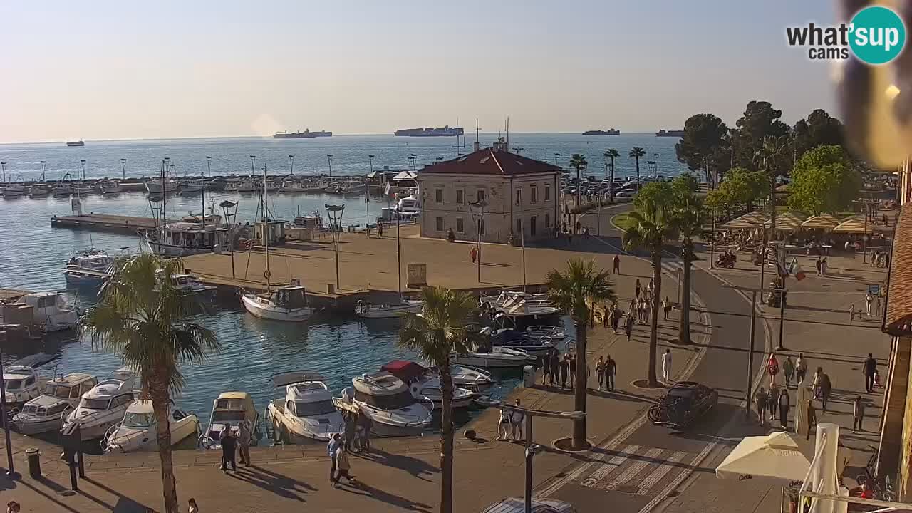 Spletna kamera Luka Koper v živo – Potniški terminal in tovorno pristanišče – Slovenija