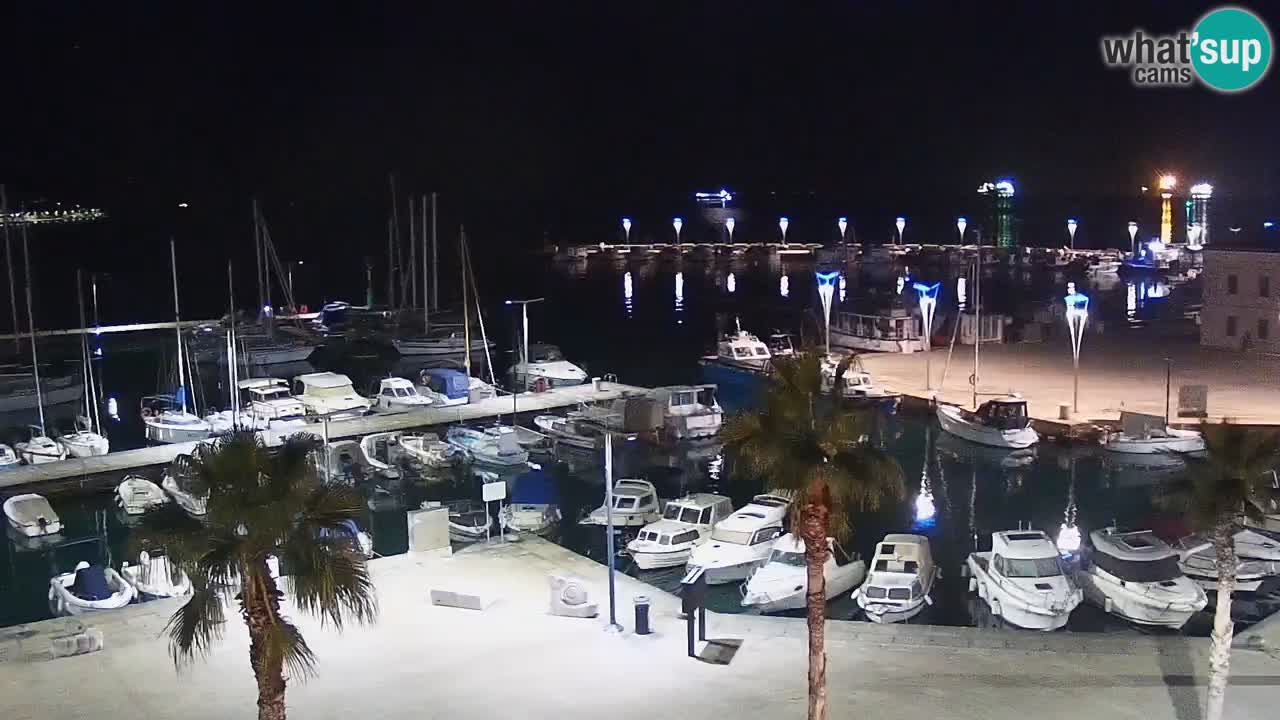 Il porto di Koper – Capodistria live webcam – porto crociere e mercantile – Slovenia
