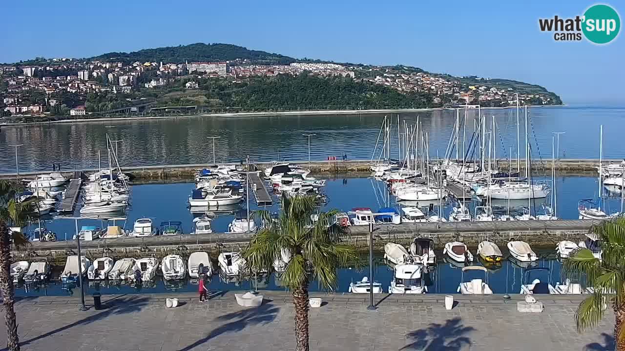 Webcam Capodistria – marina e lungo mare dall’Hotel Grand Koper