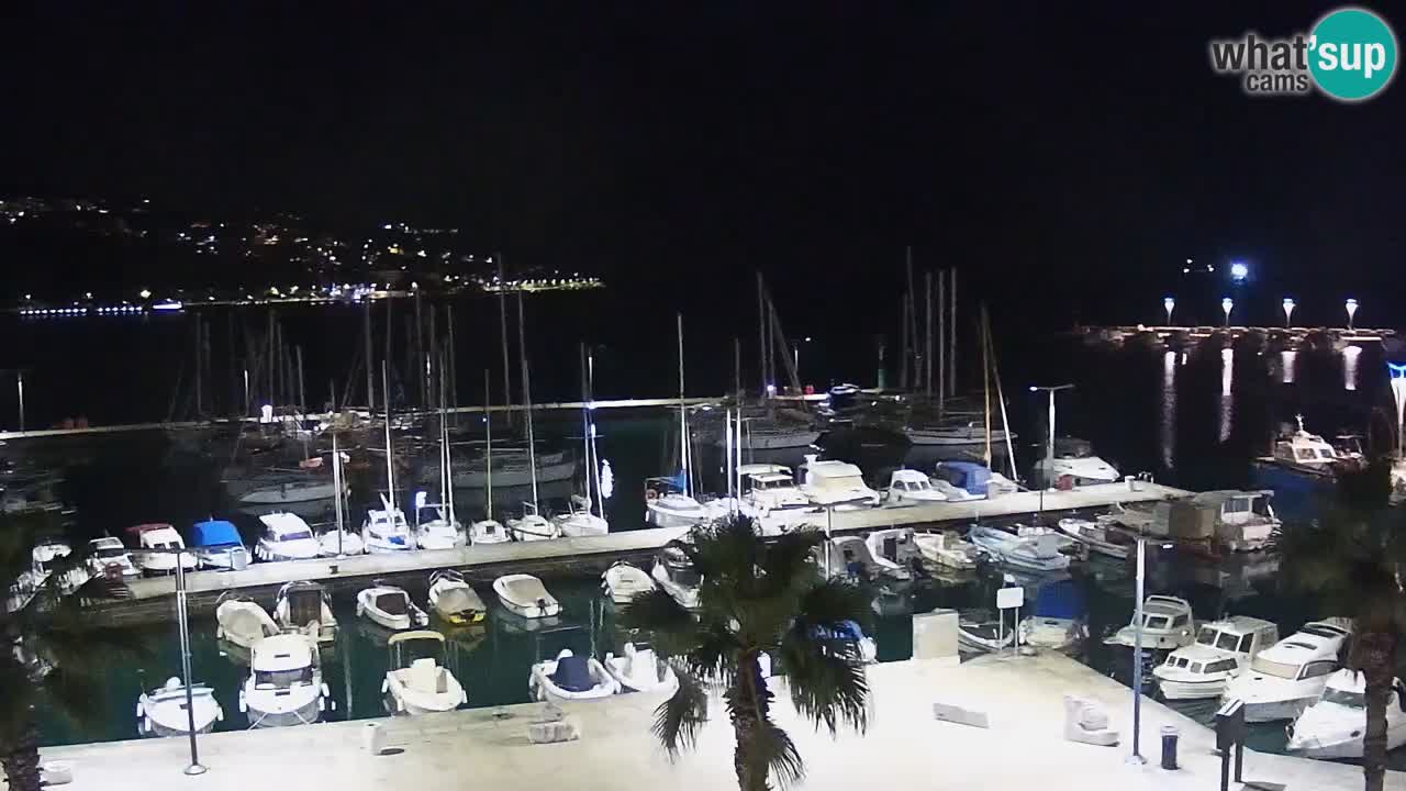 Camera en vivo Koper – puerto deportivo y paseo marítimo desde el Hotel Grand Koper
