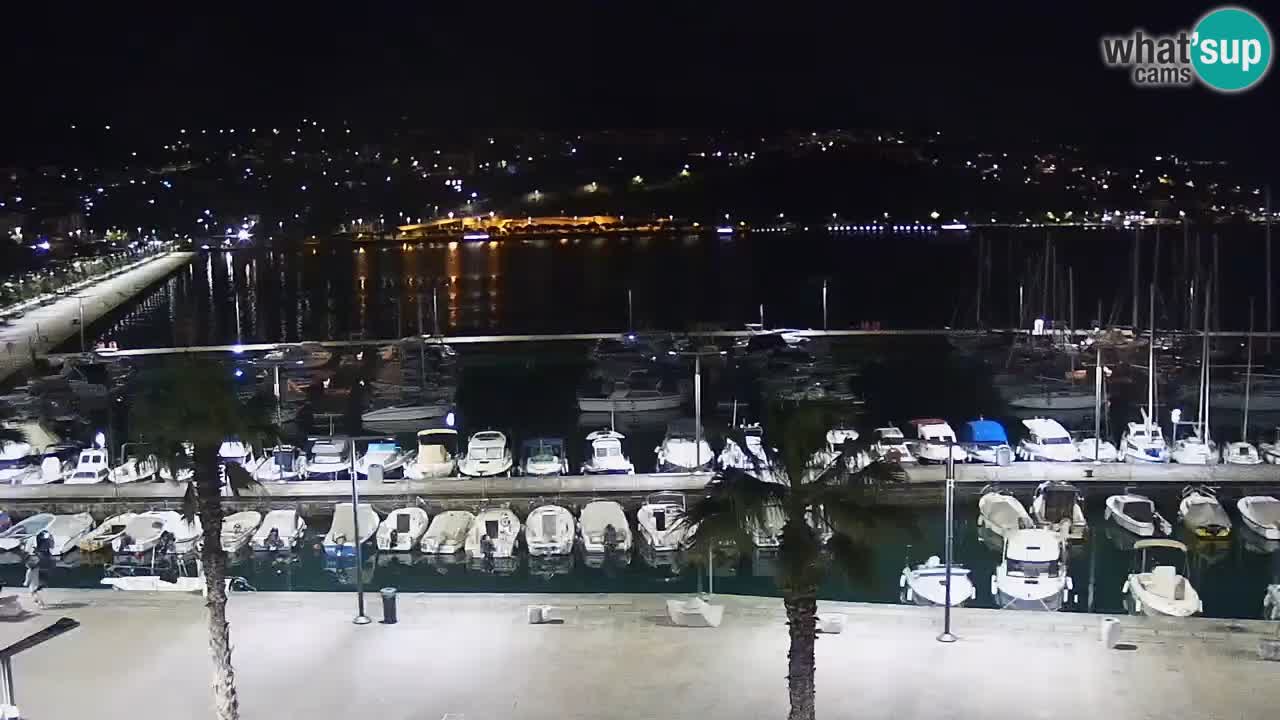 Camera en vivo Koper – puerto deportivo y paseo marítimo desde el Hotel Grand Koper