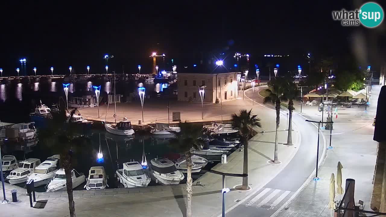 Webcam Capodistria – marina e lungo mare dall’Hotel Grand Koper
