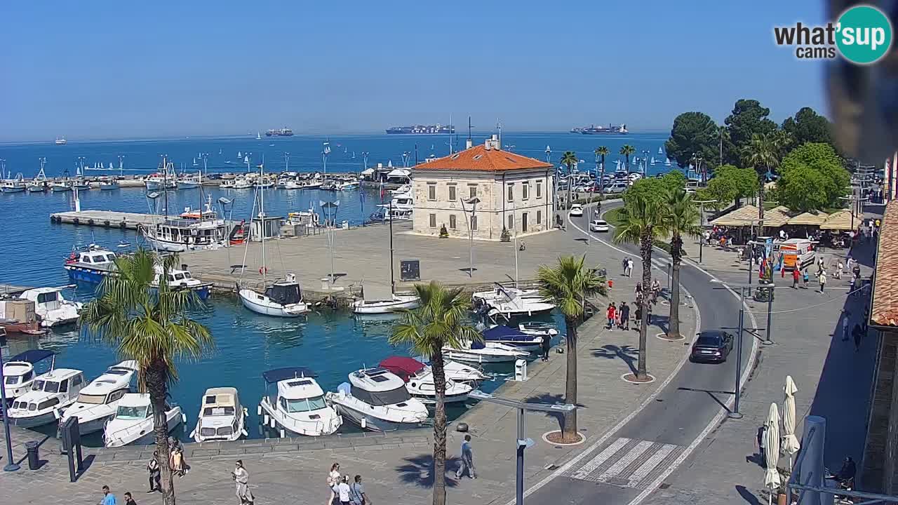 Il porto di Koper – Capodistria live webcam – porto crociere e mercantile – Slovenia