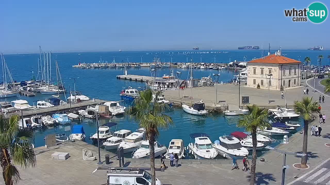 Il porto di Koper – Capodistria live webcam – porto crociere e mercantile – Slovenia