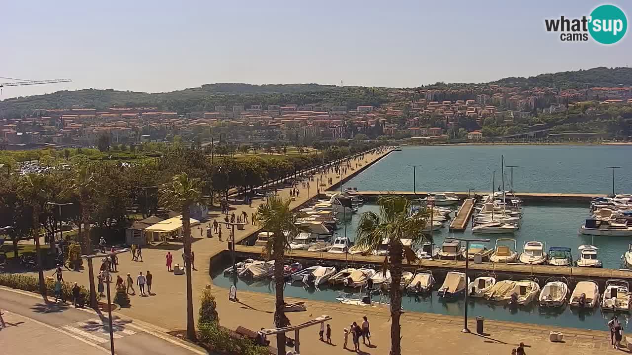 Il porto di Koper – Capodistria live webcam – porto crociere e mercantile – Slovenia