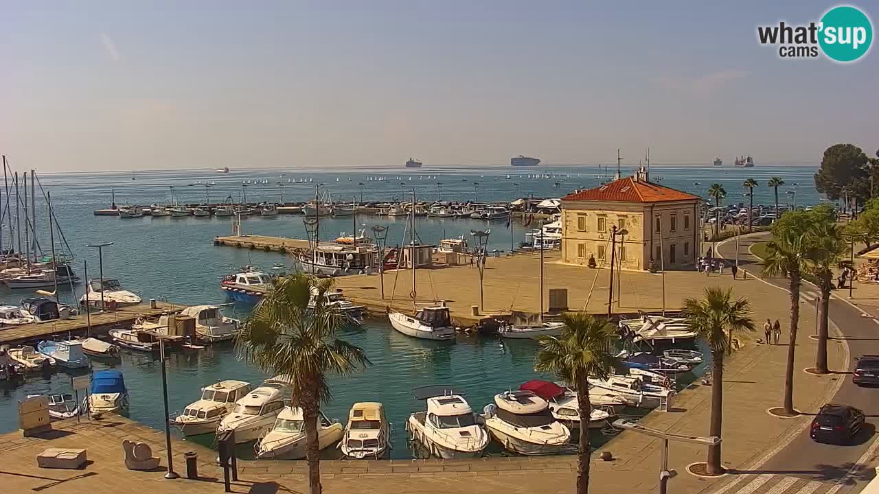 Luka Kopar uživo web kamera – Turistički terminal i teretna luka – Slovenija