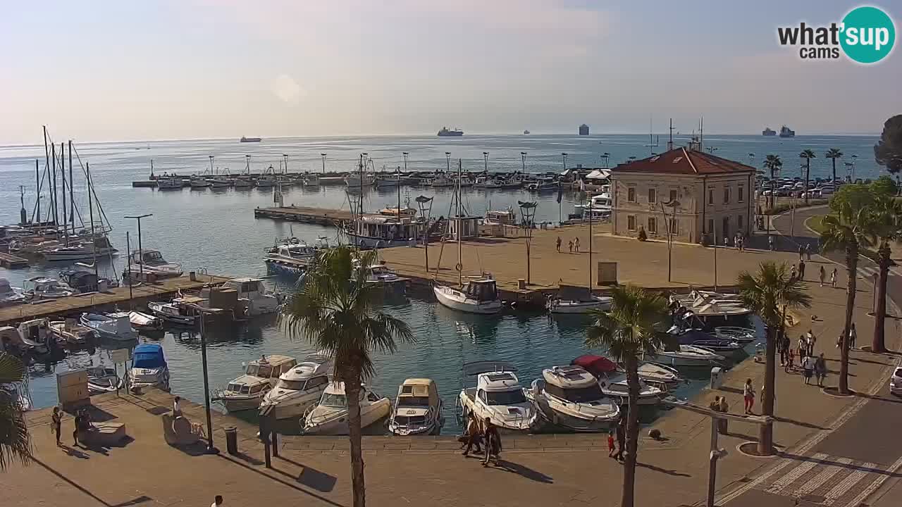 Webcam Capodistria – marina e lungo mare dall’Hotel Grand Koper