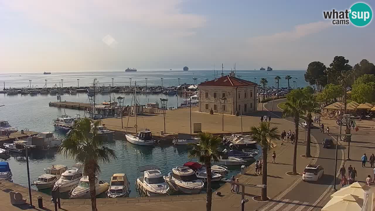 Il porto di Koper – Capodistria live webcam – porto crociere e mercantile – Slovenia