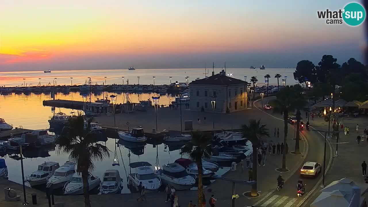 Il porto di Koper – Capodistria live webcam – porto crociere e mercantile – Slovenia