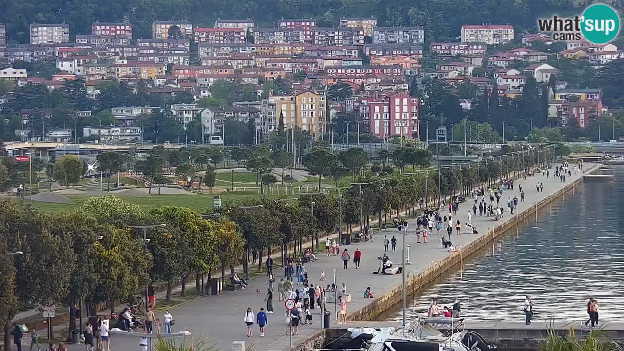Camera en vivo Koper – puerto deportivo y paseo marítimo desde el Hotel Grand Koper