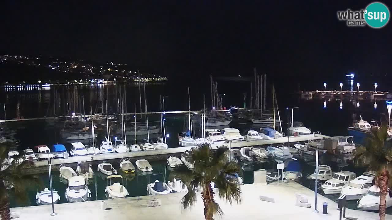 Camera en vivo Koper – puerto deportivo y paseo marítimo desde el Hotel Grand Koper