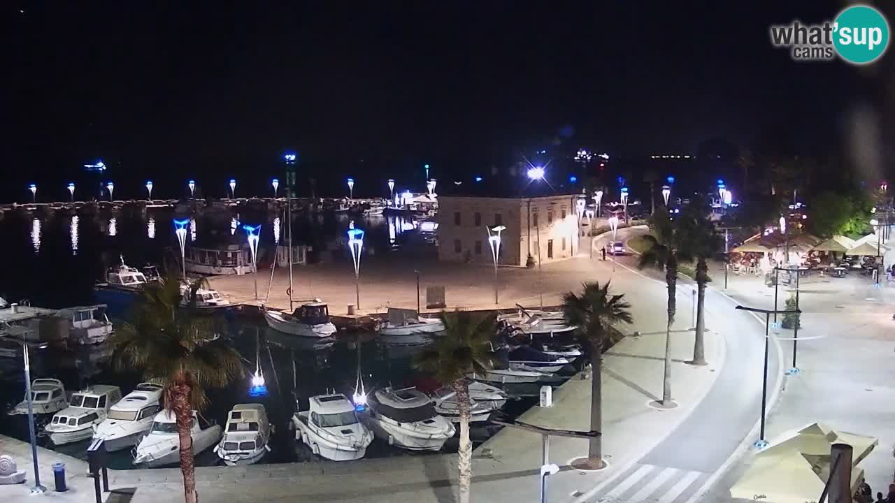 Webcam Koper – Panorama of the marina and promenade from the Grand Hotel Koper