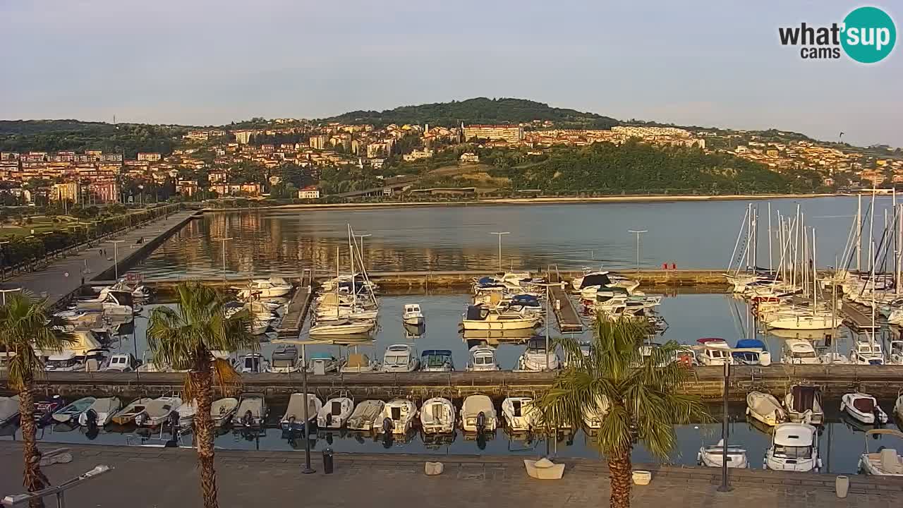 Web kamera Koper – marina i promenada – hotel Grand Koper