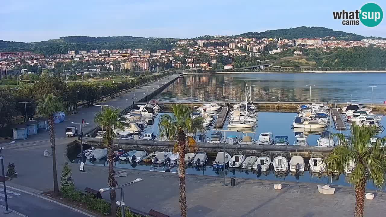 Web kamera Koper – marina i promenada – hotel Grand Koper