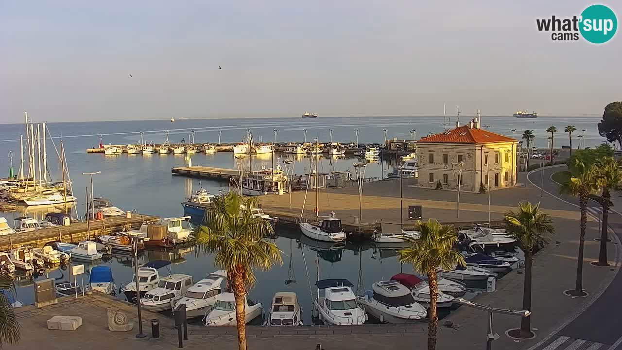 Web kamera Koper – marina i promenada – hotel Grand Koper
