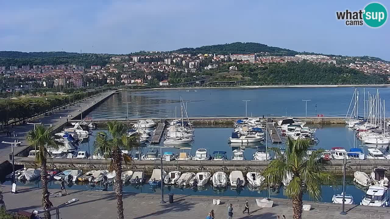 Web kamera Koper – marina i promenada – hotel Grand Koper