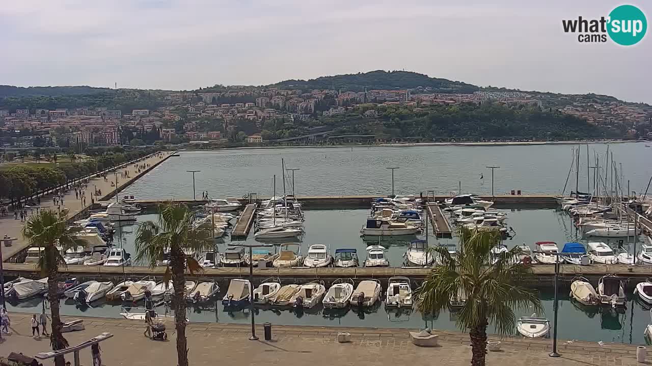 Web kamera Koper – marina i promenada – hotel Grand Koper