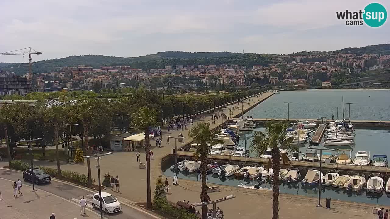 Web kamera Koper – marina i promenada – hotel Grand Koper