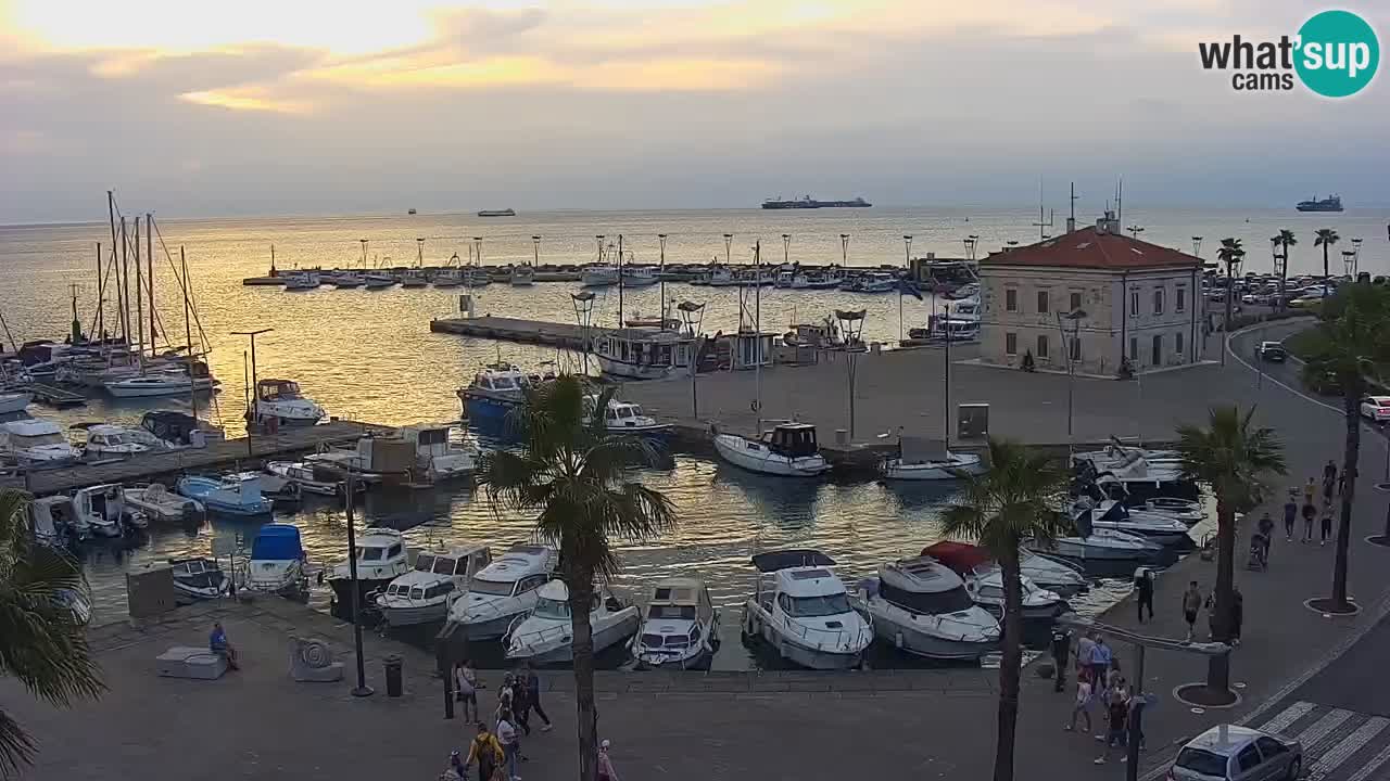 Luka Kopar uživo web kamera – Turistički terminal i teretna luka – Slovenija