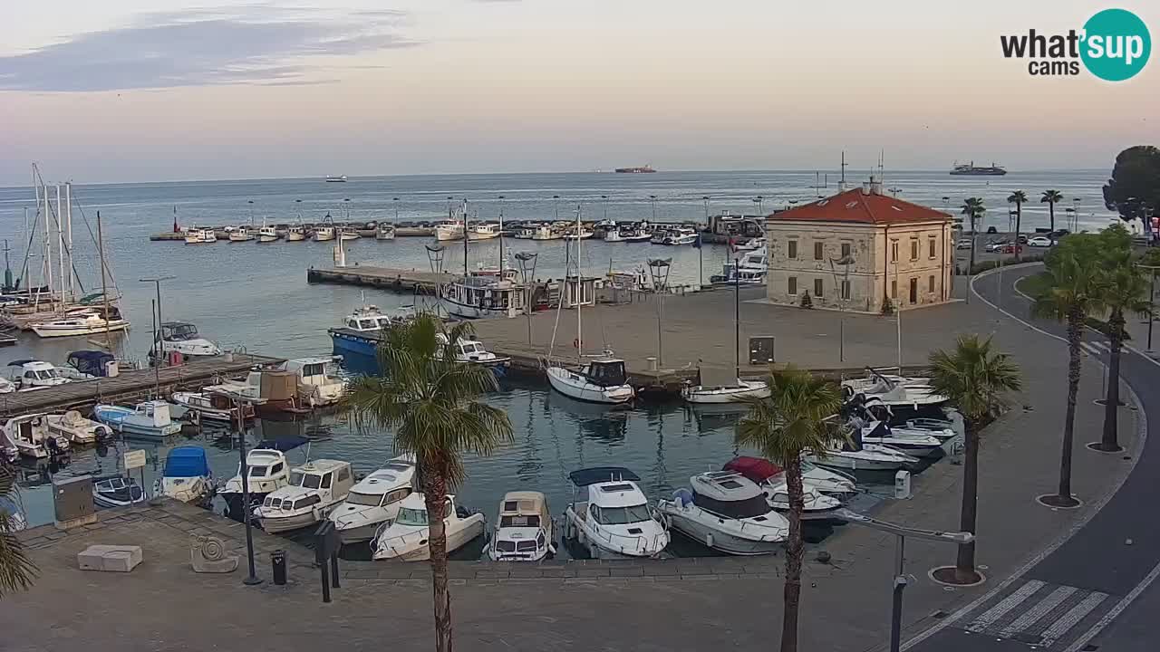 Webcam Capodistria – marina e lungo mare dall’Hotel Grand Koper