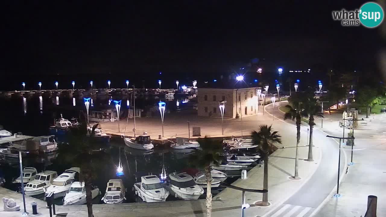 Camera en vivo Koper – puerto deportivo y paseo marítimo desde el Hotel Grand Koper